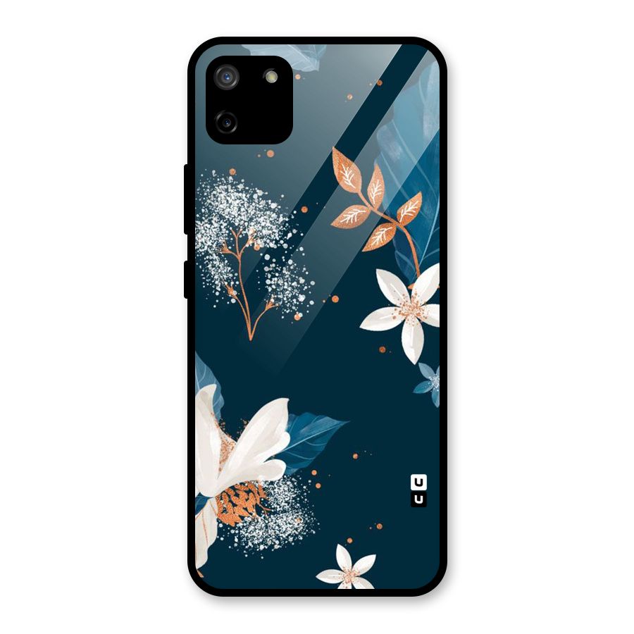 Royal Floral Glass Back Case for Realme C11