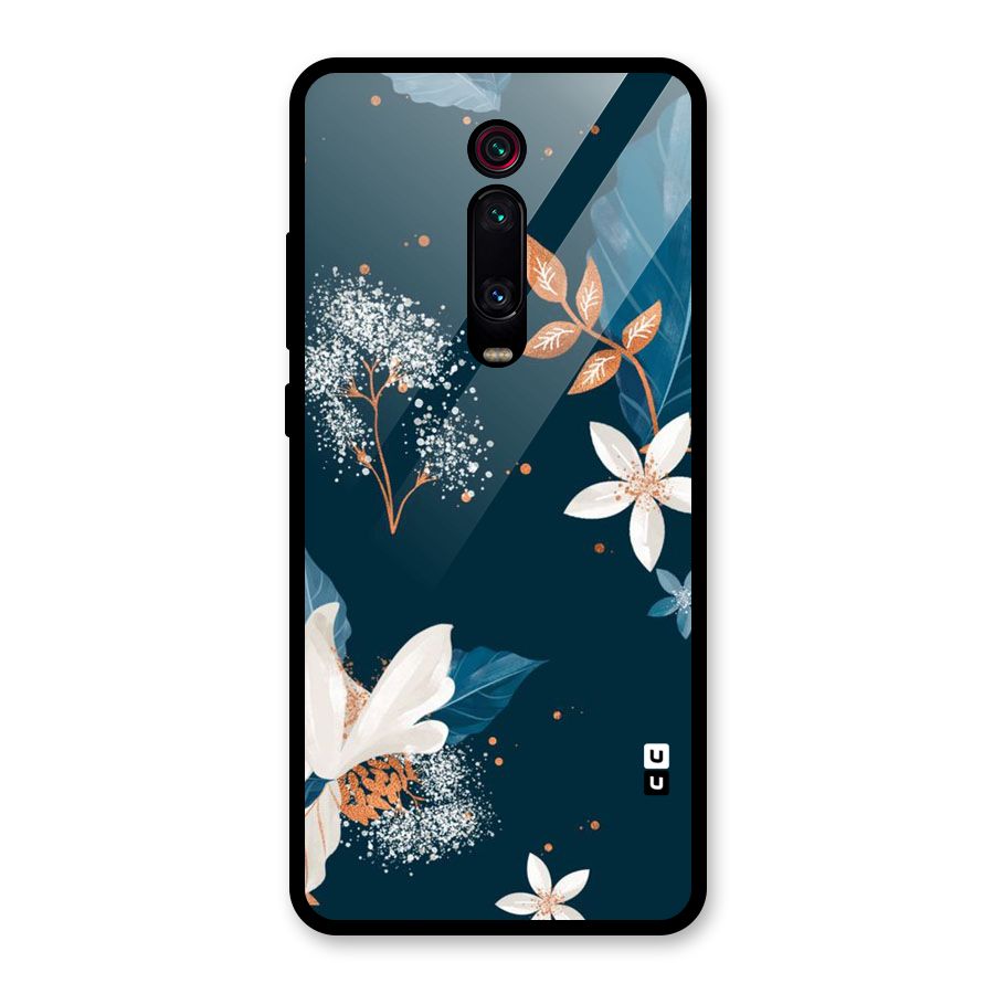 Royal Floral Glass Back Case for Redmi K20 Pro