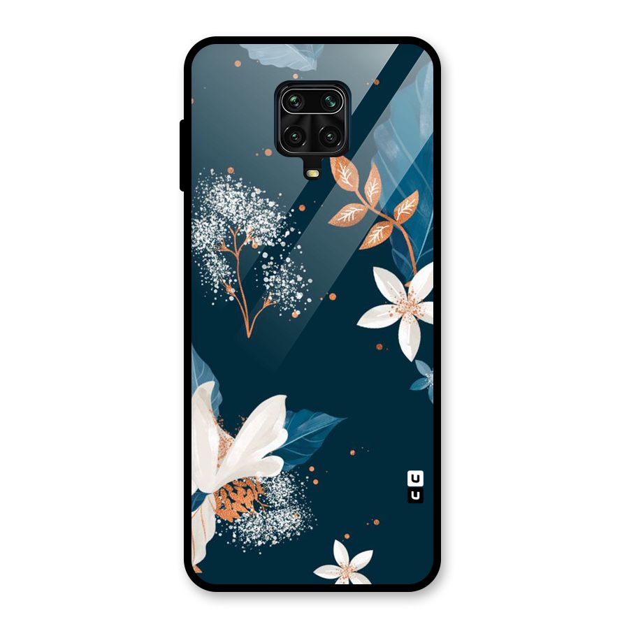 Royal Floral Glass Back Case for Redmi Note 10 Lite