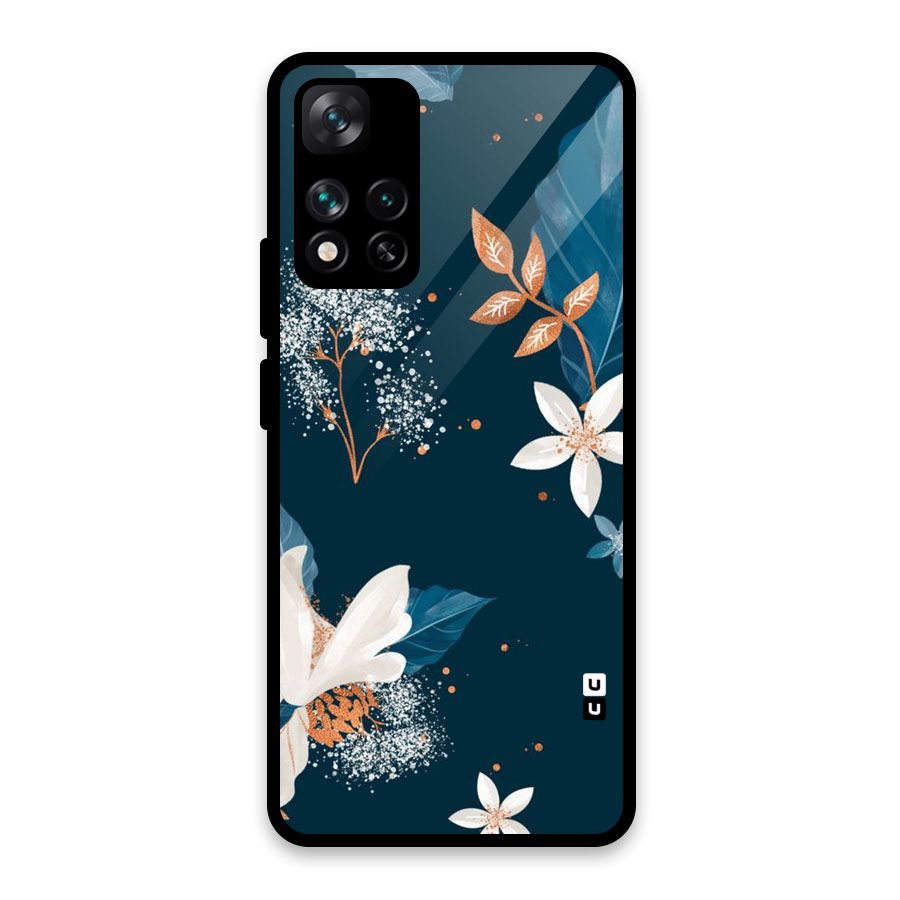 Royal Floral Glass Back Case for Xiaomi 11i HyperCharge 5G