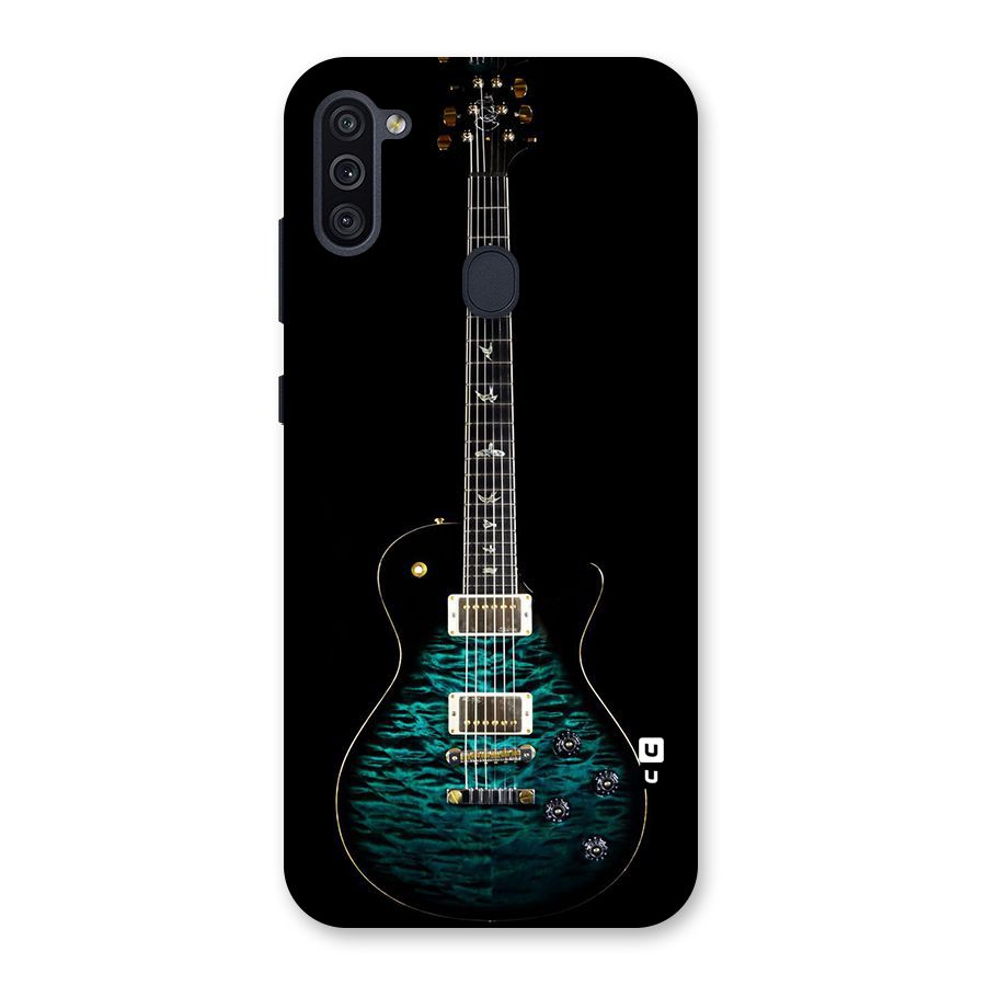 Royal Green Guitar Back Case for Galaxy M11