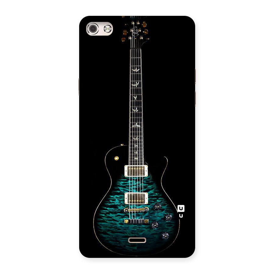 Royal Green Guitar Back Case for Micromax Canvas Silver 5