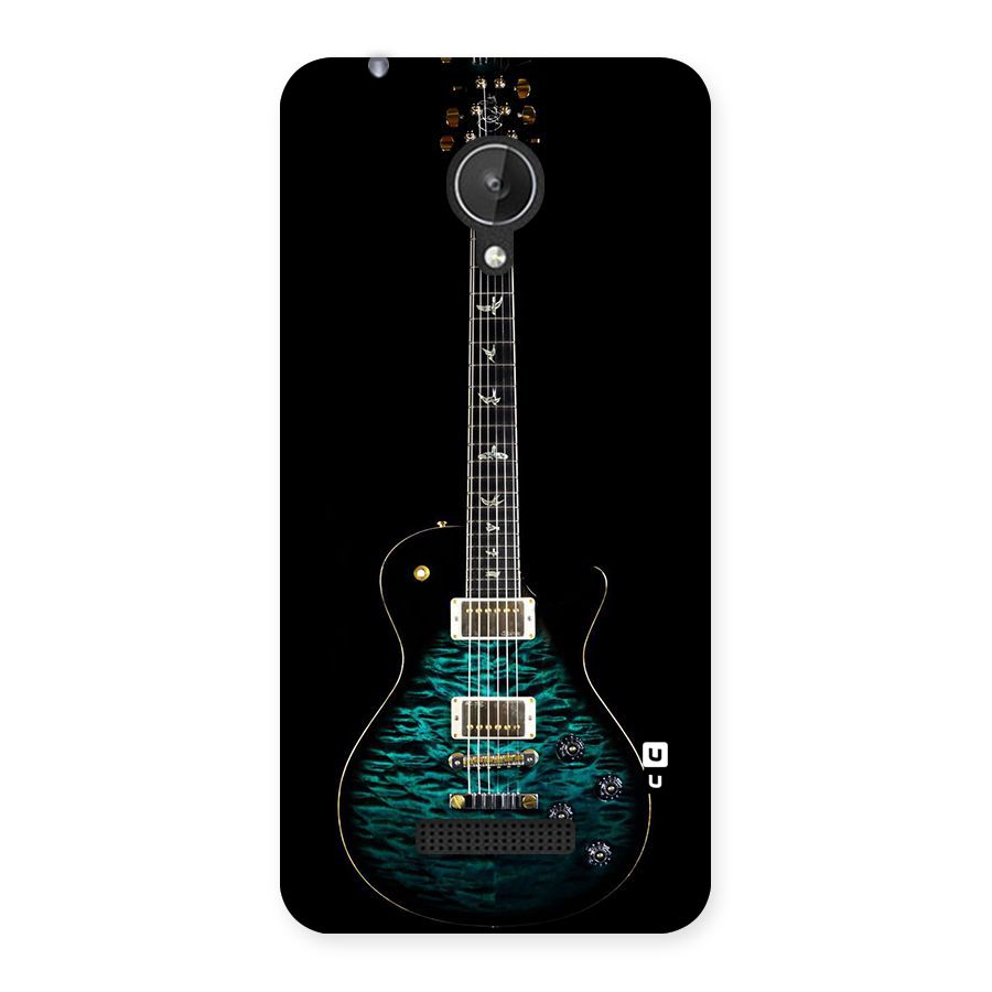 Royal Green Guitar Back Case for Micromax Canvas Spark Q380
