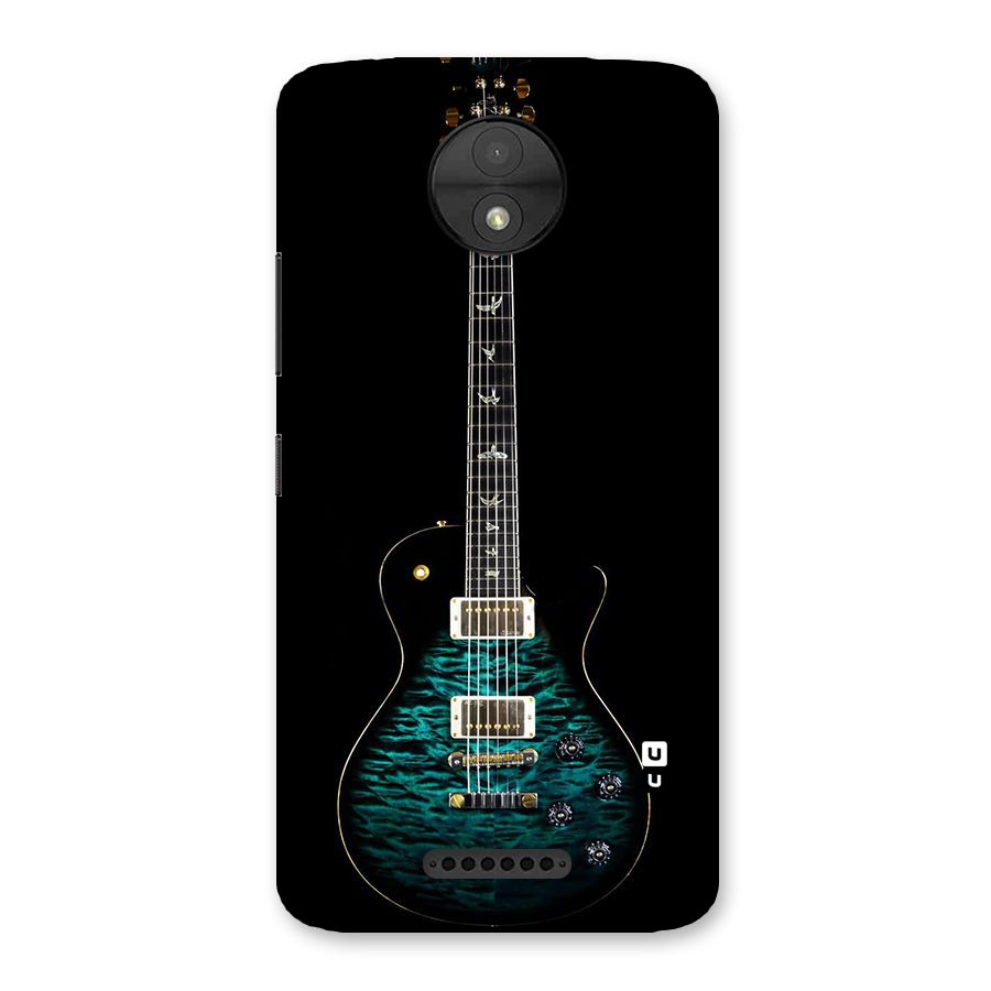 Royal Green Guitar Back Case for Moto C