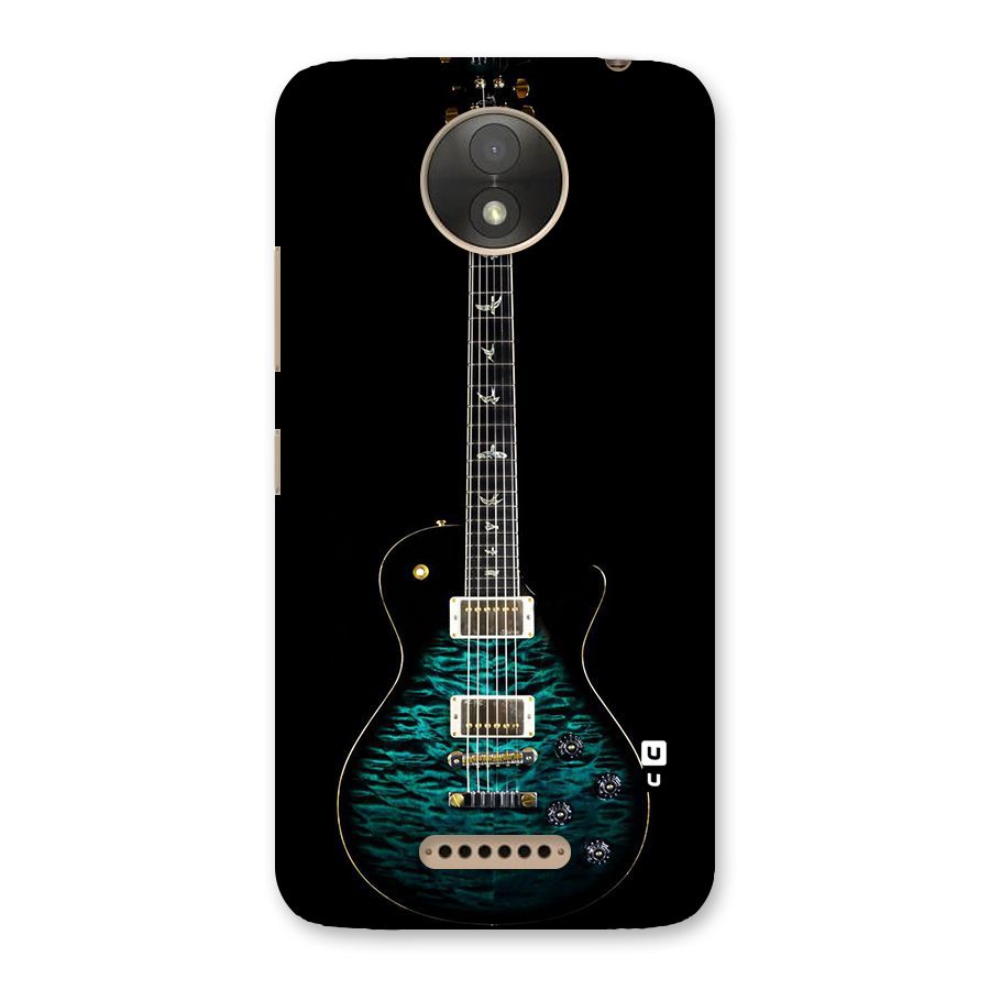 Royal Green Guitar Back Case for Moto C Plus