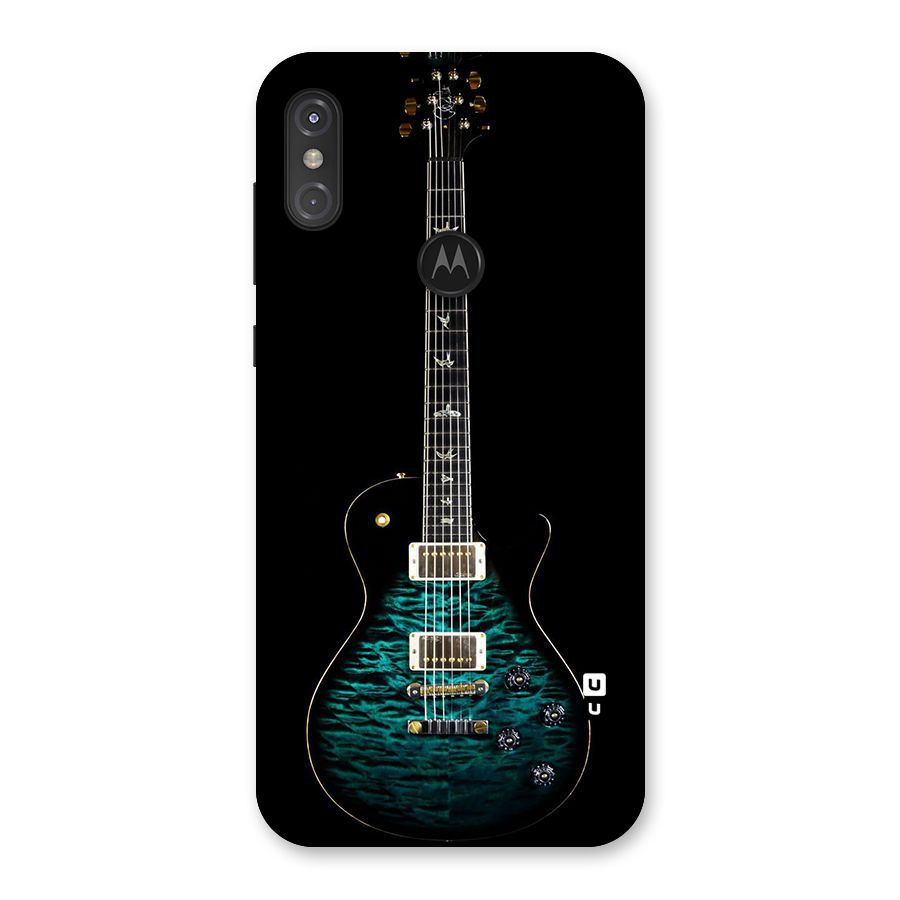 Royal Green Guitar Back Case for Motorola One Power