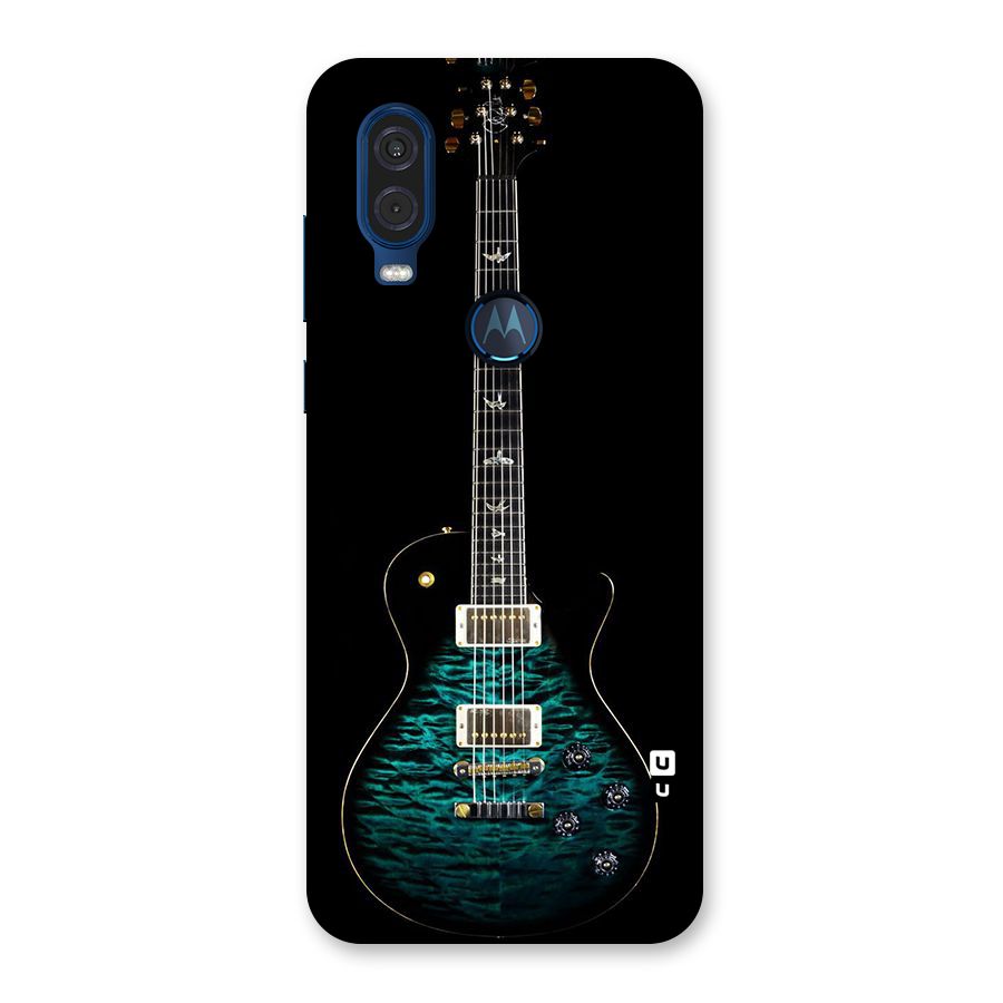 Royal Green Guitar Back Case for Motorola One Vision