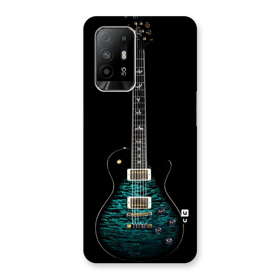 Royal Green Guitar Back Case for Oppo F19 Pro Plus 5G