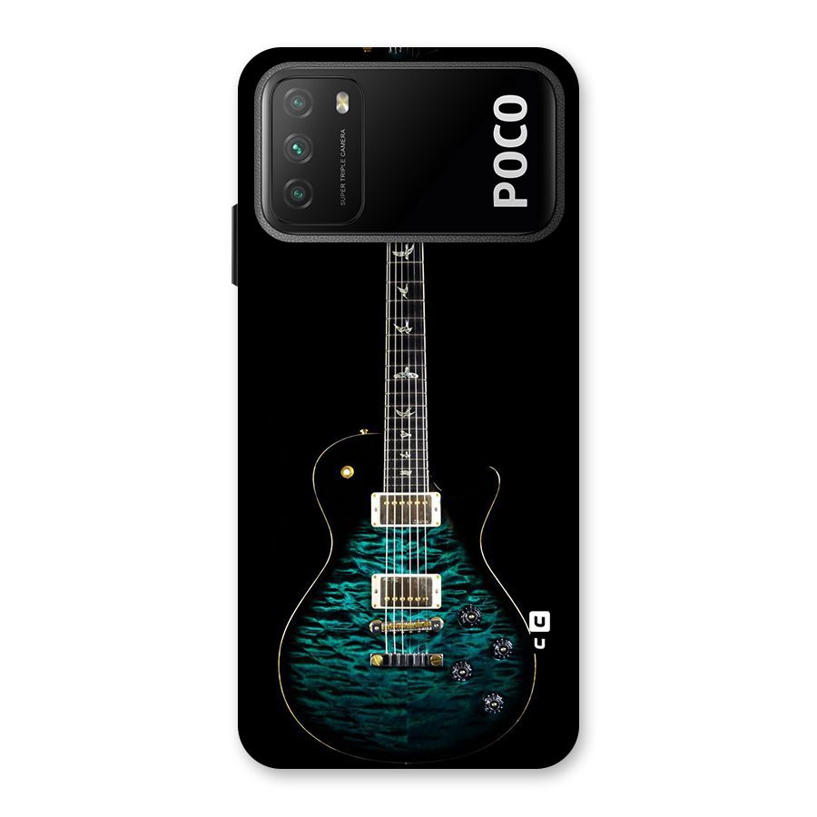 Royal Green Guitar Back Case for Poco M3