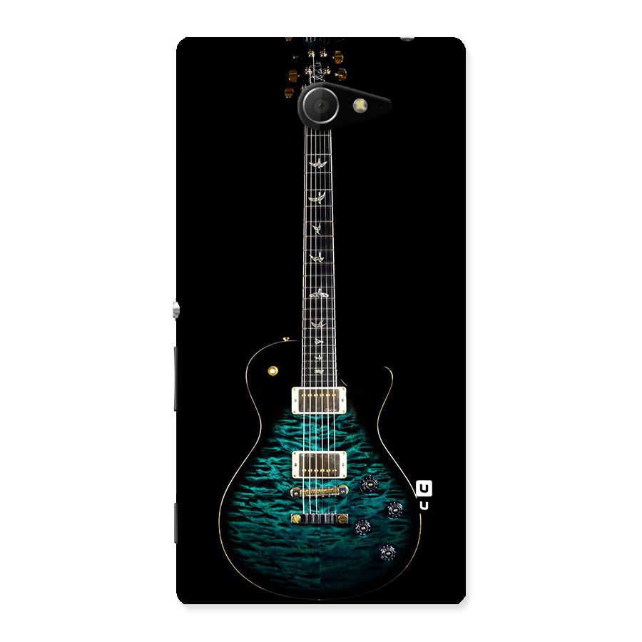 Royal Green Guitar Back Case for Sony Xperia M2