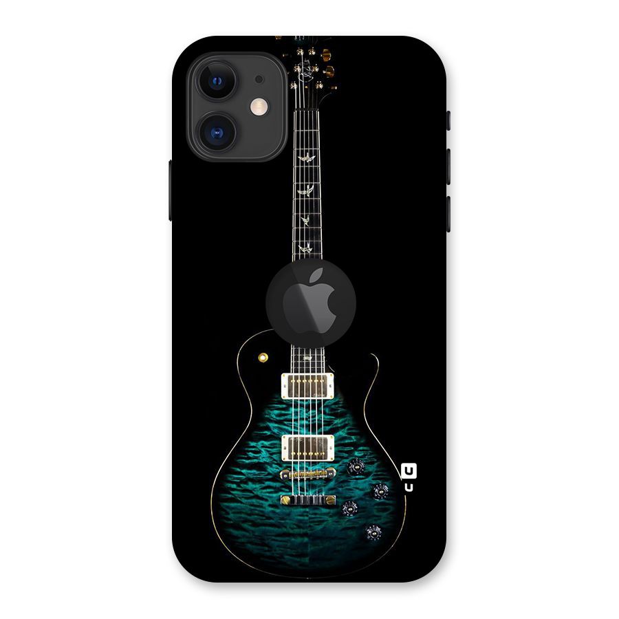 Royal Green Guitar Back Case for iPhone 11 Logo Cut