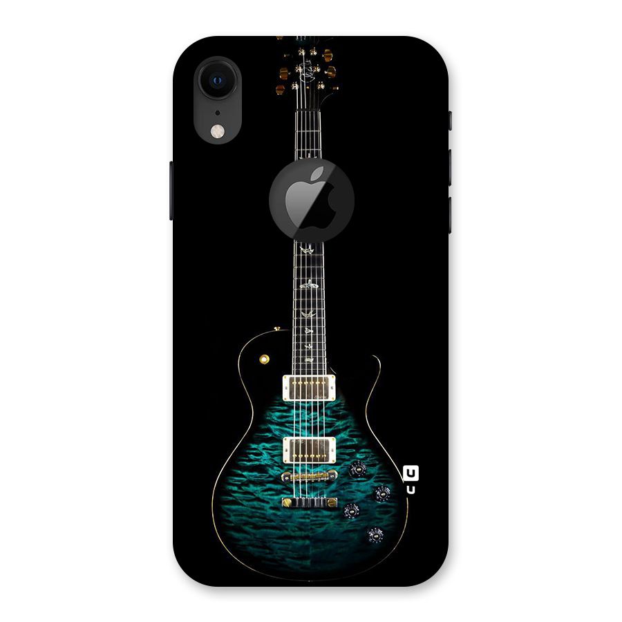 Royal Green Guitar Back Case for iPhone XR Logo Cut