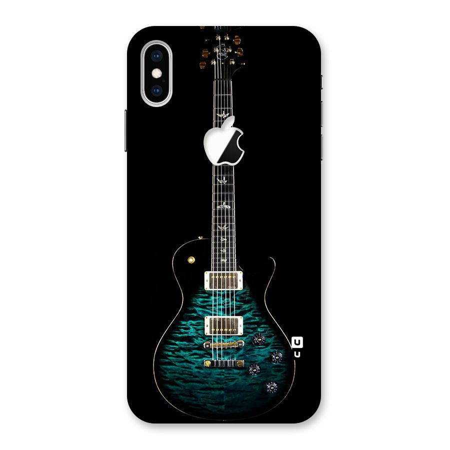 Royal Green Guitar Back Case for iPhone XS Max Apple Cut