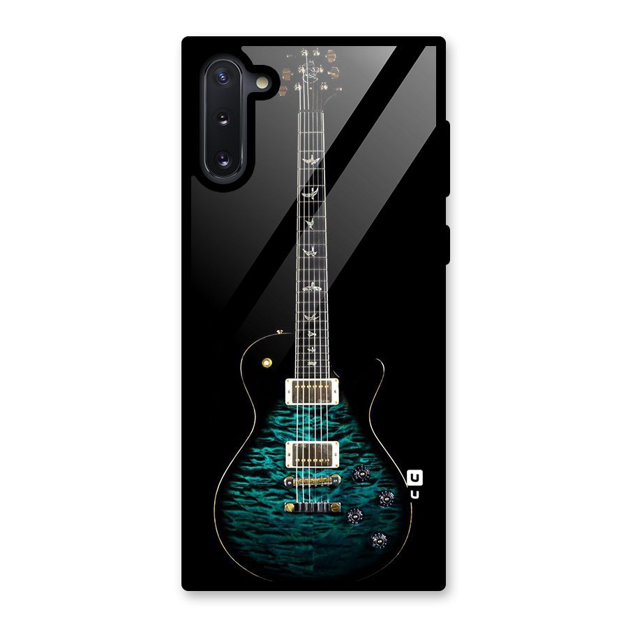 Royal Green Guitar Glass Back Case for Galaxy Note 10