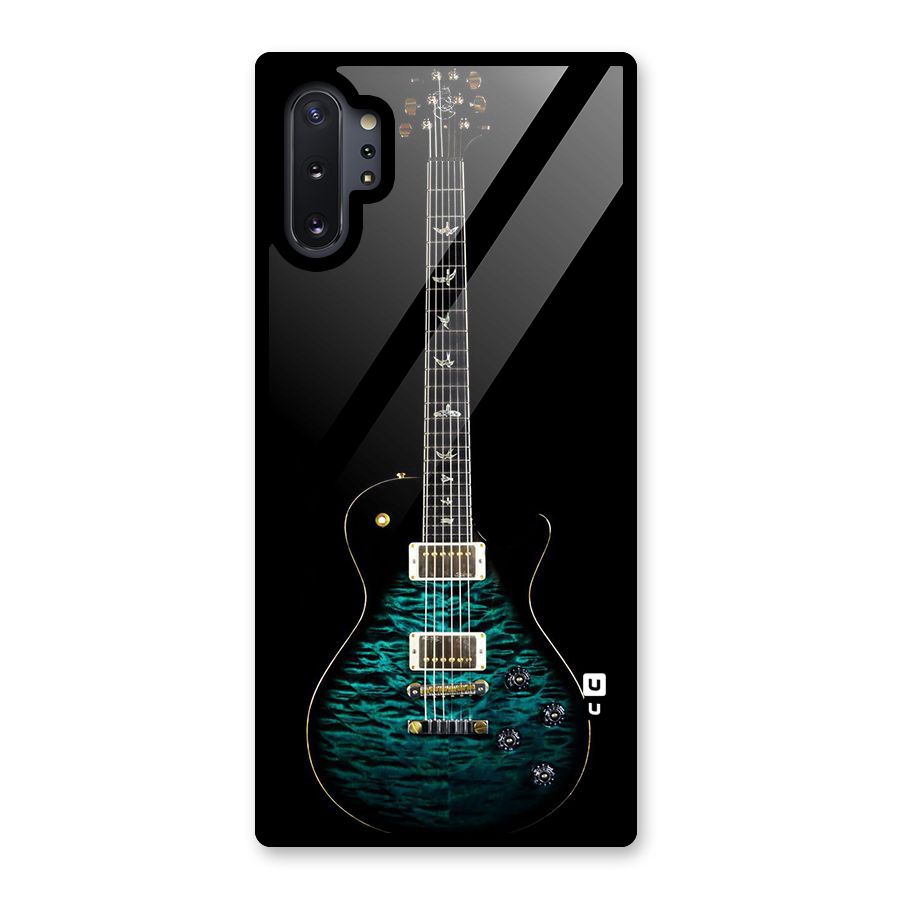 Royal Green Guitar Glass Back Case for Galaxy Note 10 Plus