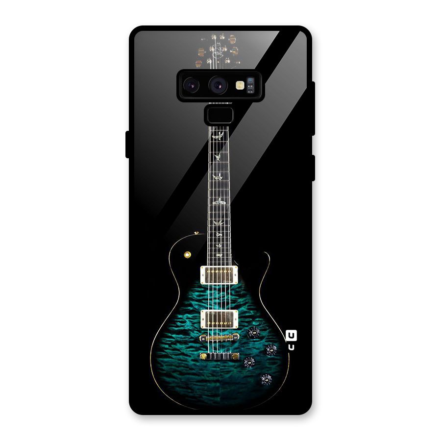 Royal Green Guitar Glass Back Case for Galaxy Note 9