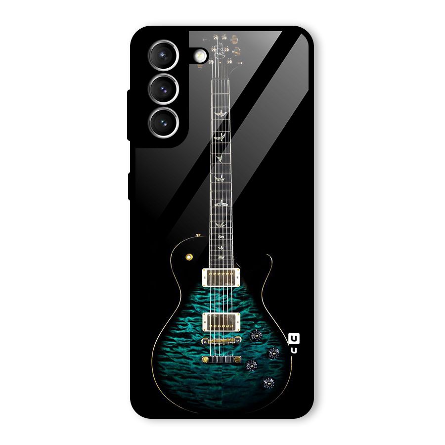 Royal Green Guitar Glass Back Case for Galaxy S21 5G