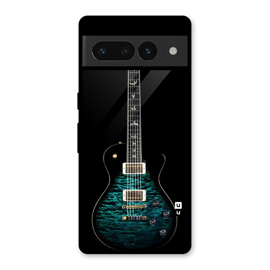 Royal Green Guitar Glass Back Case for Google Pixel 7 Pro