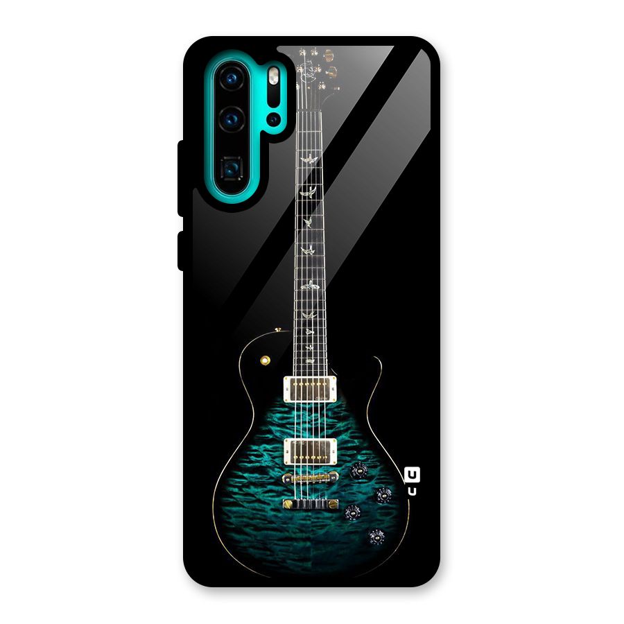 Royal Green Guitar Glass Back Case for Huawei P30 Pro