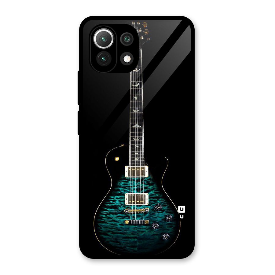 Royal Green Guitar Glass Back Case for Mi 11 Lite NE 5G