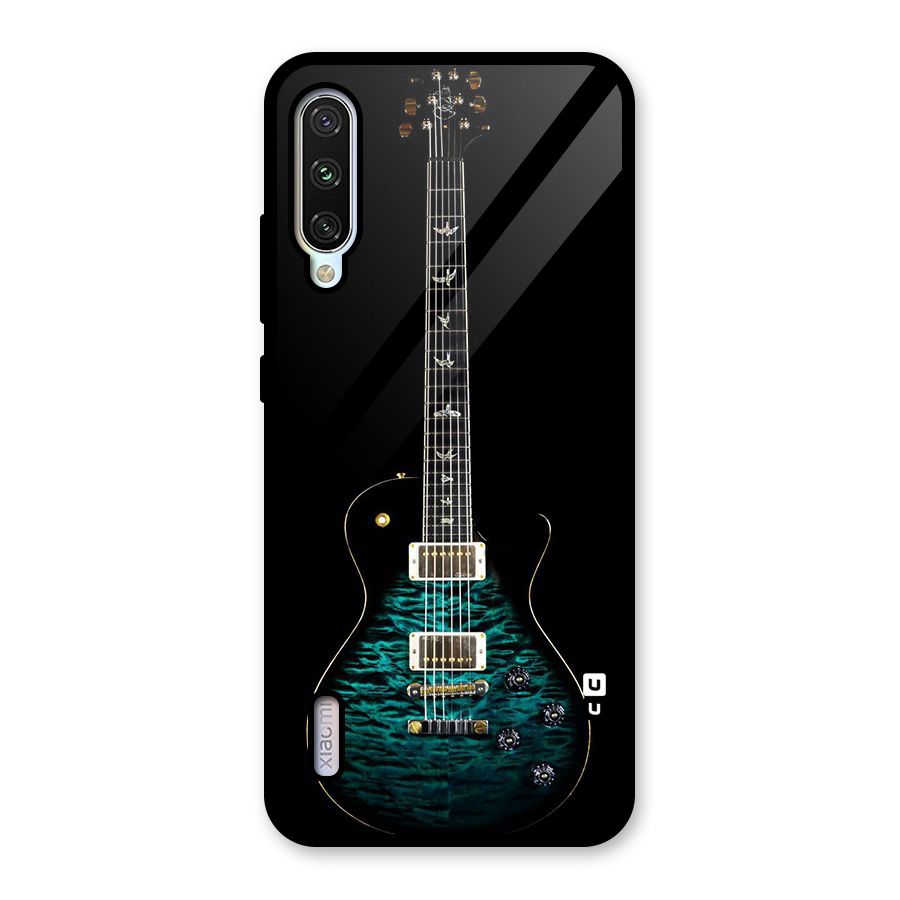 Royal Green Guitar Glass Back Case for Mi A3
