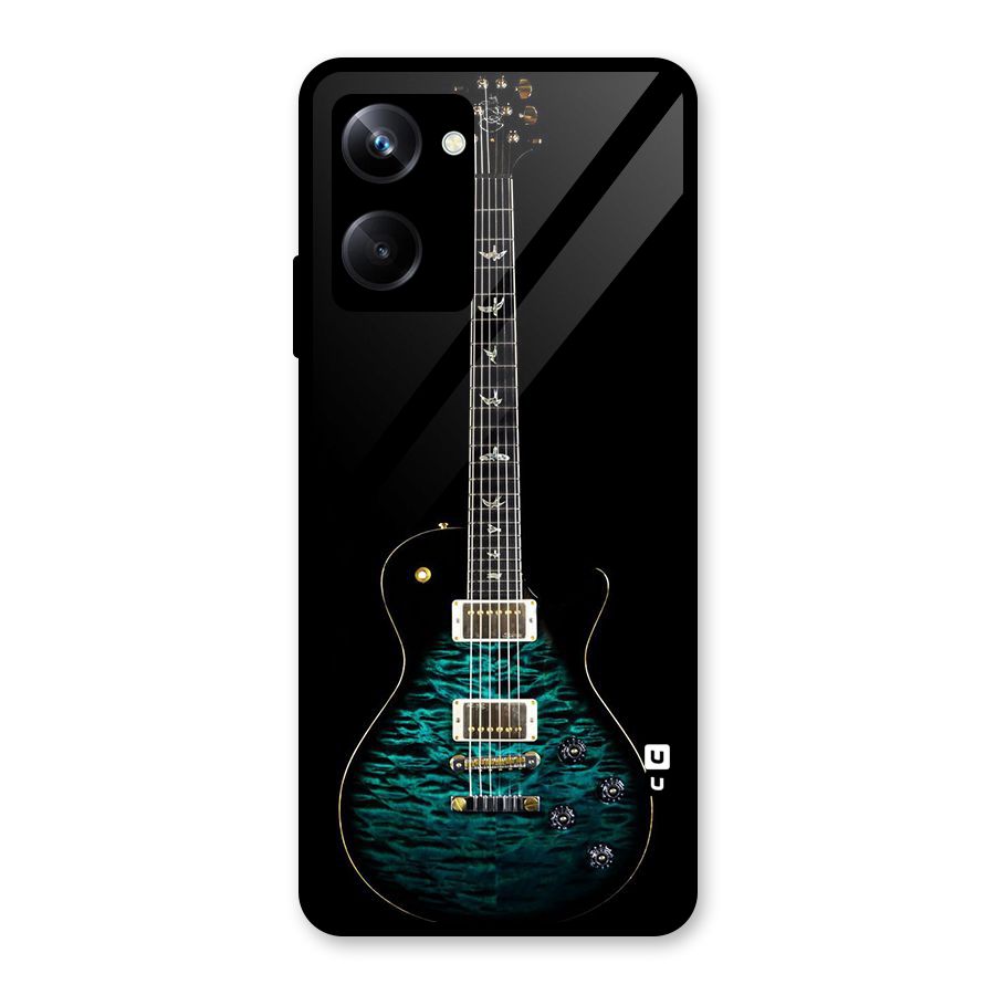 Royal Green Guitar Glass Back Case for Realme 10 Pro