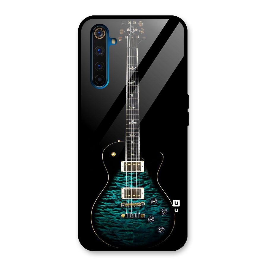 Royal Green Guitar Glass Back Case for Realme 6 Pro