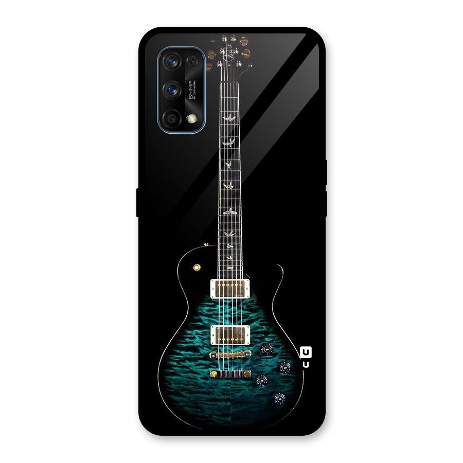 Royal Green Guitar Glass Back Case for Realme 7 Pro