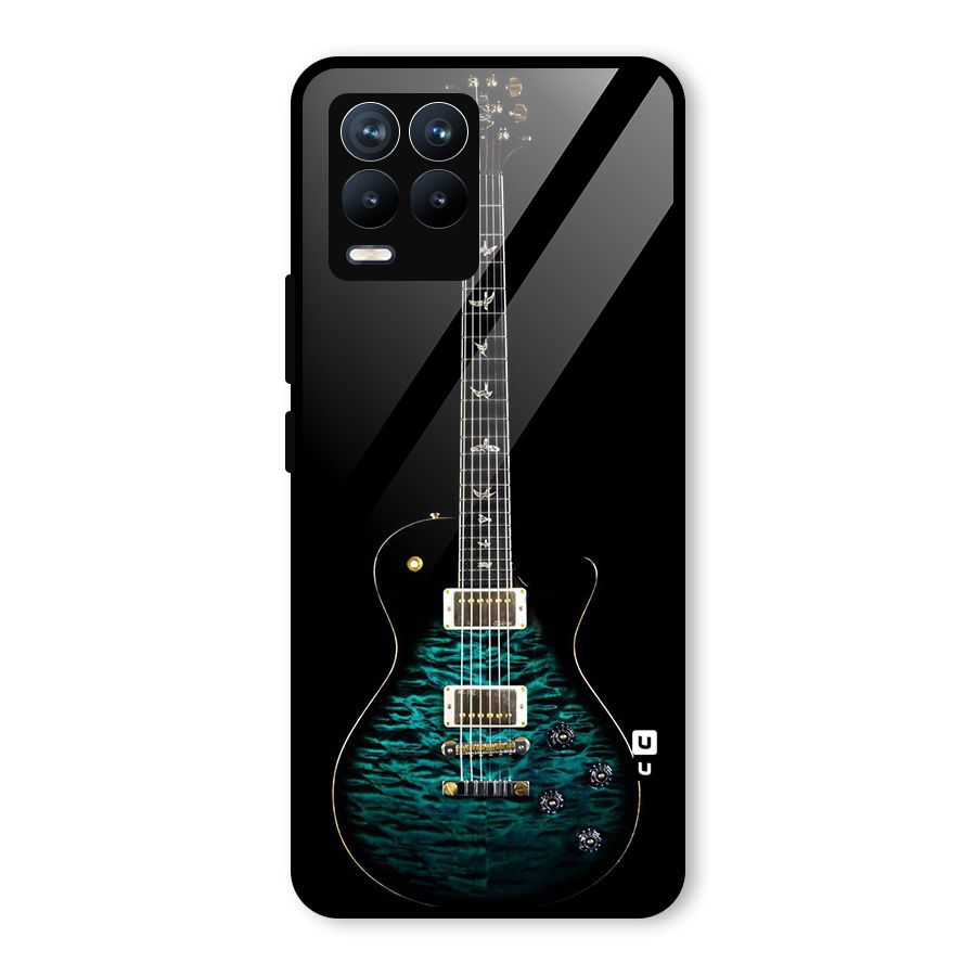Royal Green Guitar Glass Back Case for Realme 8 Pro