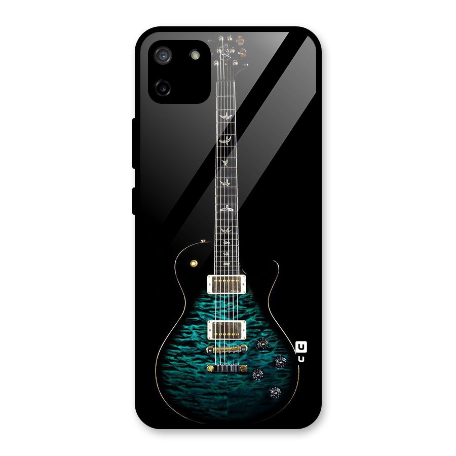 Royal Green Guitar Glass Back Case for Realme C11