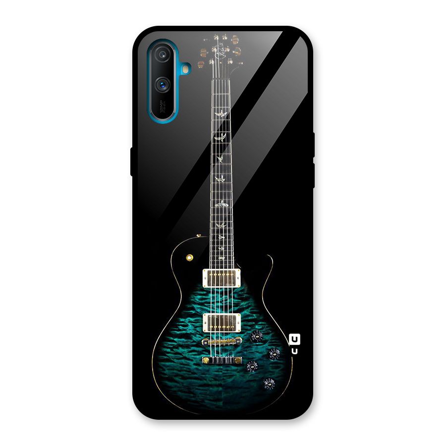 Royal Green Guitar Glass Back Case for Realme C3