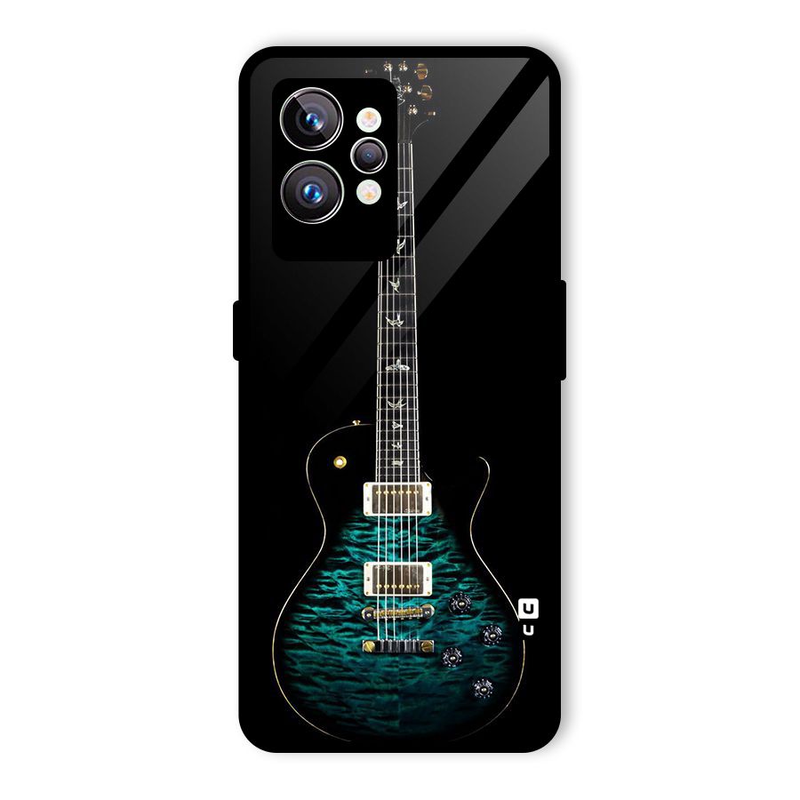 Royal Green Guitar Glass Back Case for Realme GT2 Pro
