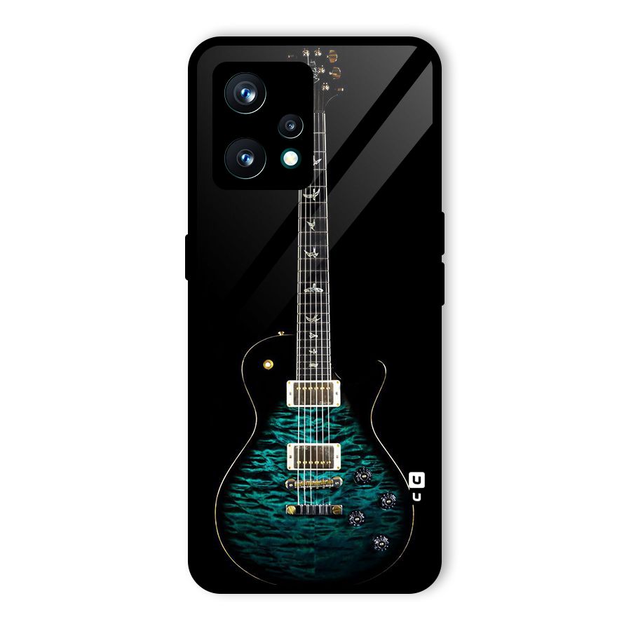 Royal Green Guitar Glass Back Case for Realme Narzo 50 Pro