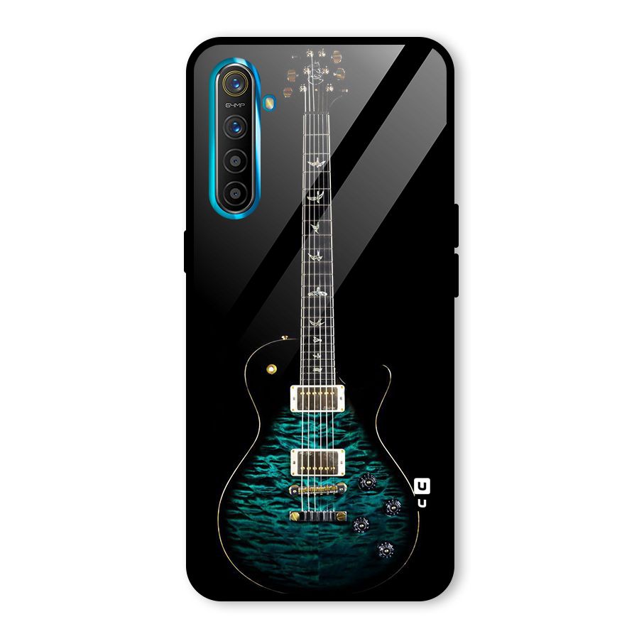Royal Green Guitar Glass Back Case for Realme X2