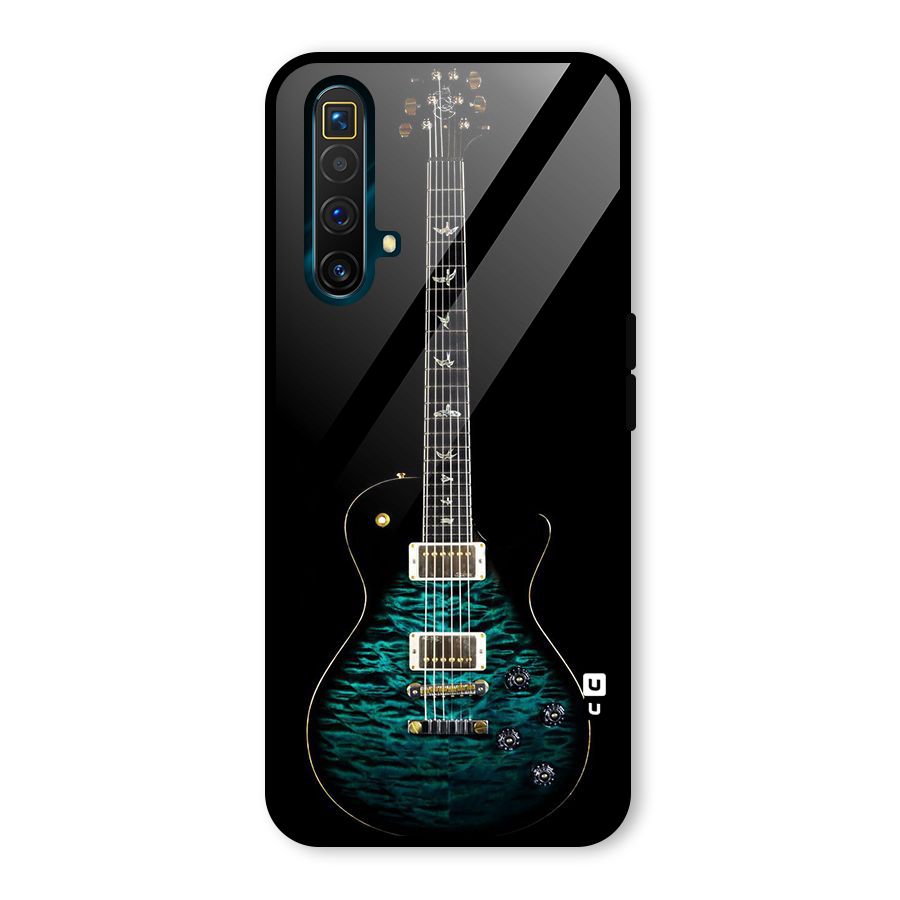 Royal Green Guitar Glass Back Case for Realme X3 SuperZoom