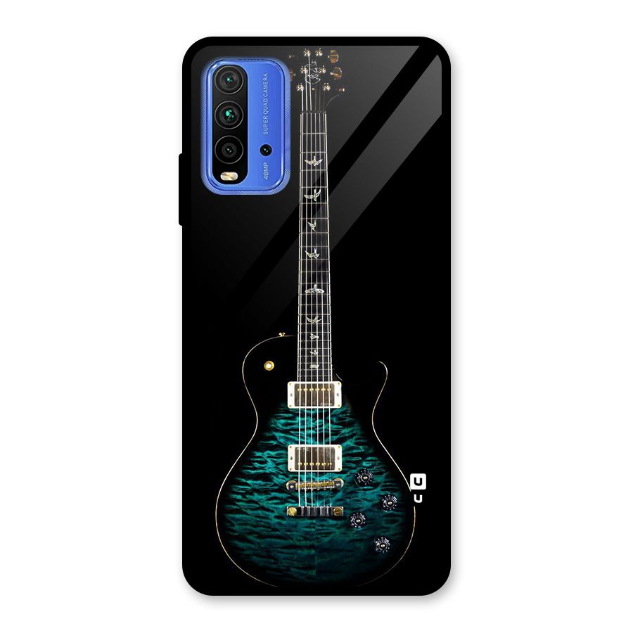 Royal Green Guitar Glass Back Case for Redmi 9 Power