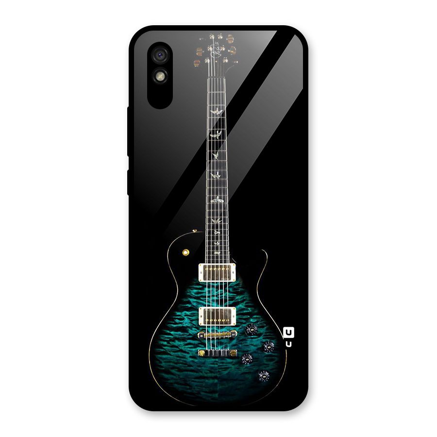 Royal Green Guitar Glass Back Case for Redmi 9i
