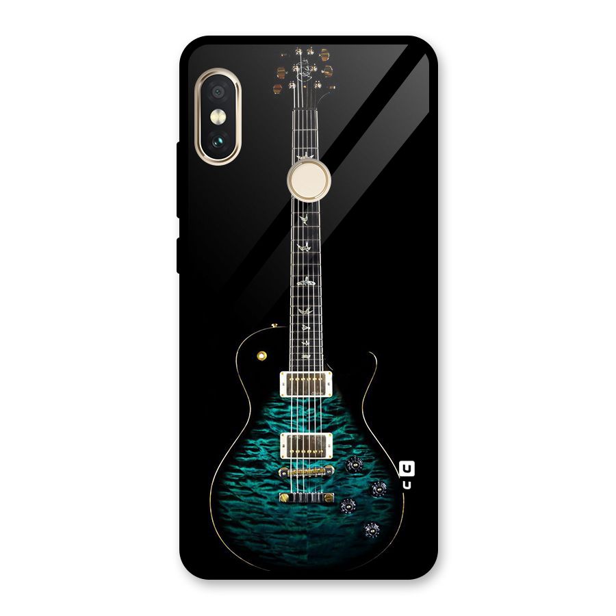 Royal Green Guitar Glass Back Case for Redmi Note 5 Pro