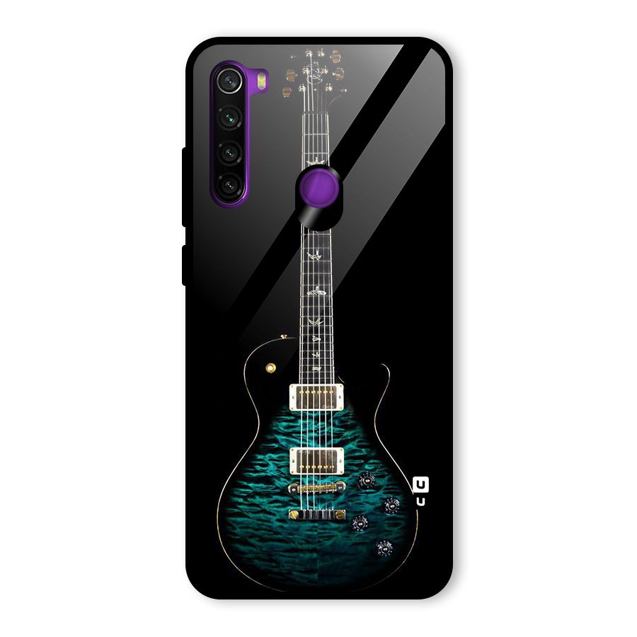 Royal Green Guitar Glass Back Case for Redmi Note 8