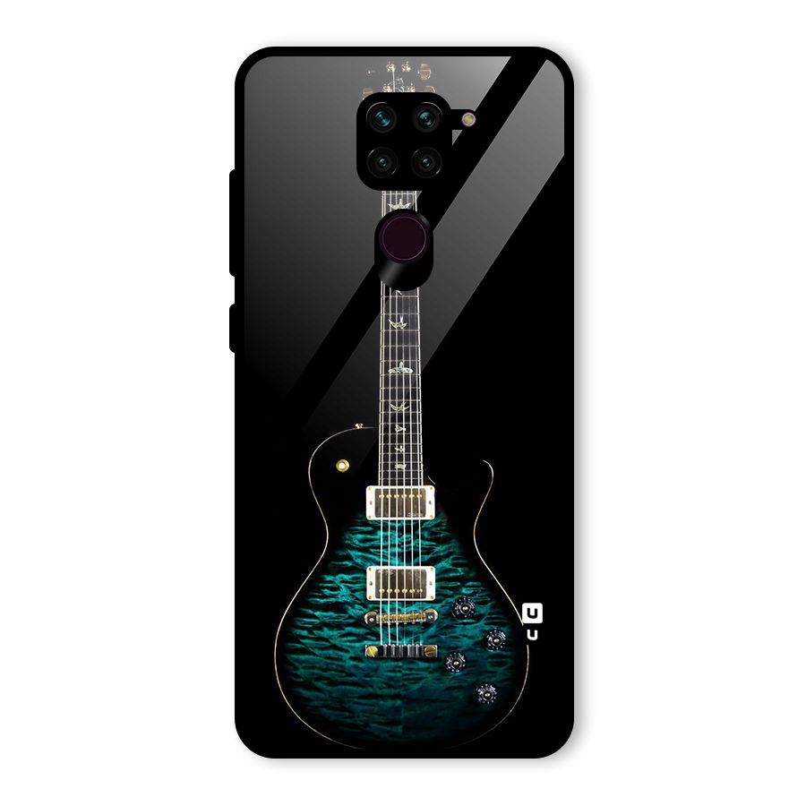 Royal Green Guitar Glass Back Case for Redmi Note 9