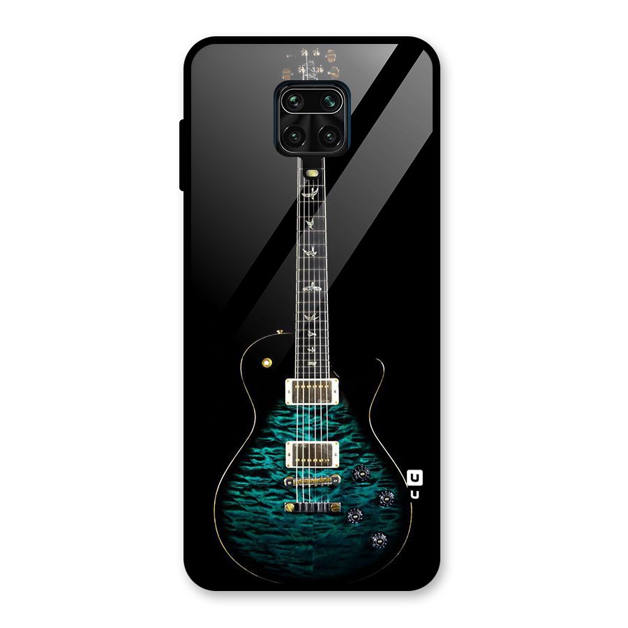 Royal Green Guitar Glass Back Case for Redmi Note 9 Pro