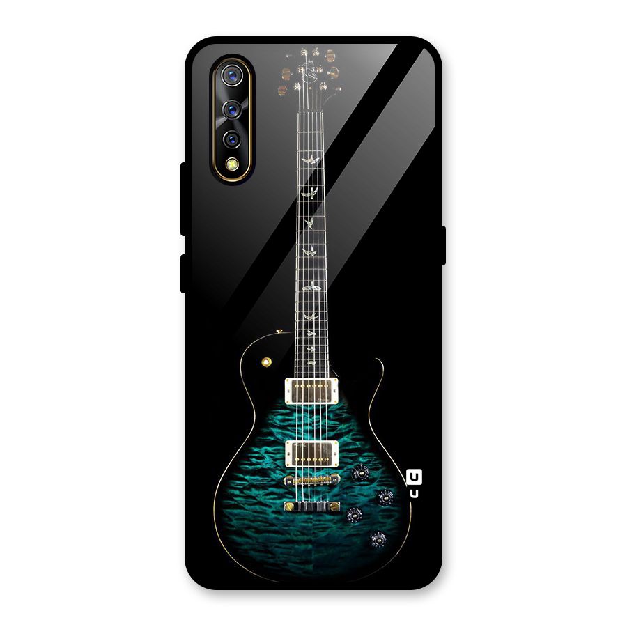 Royal Green Guitar Glass Back Case for Vivo S1