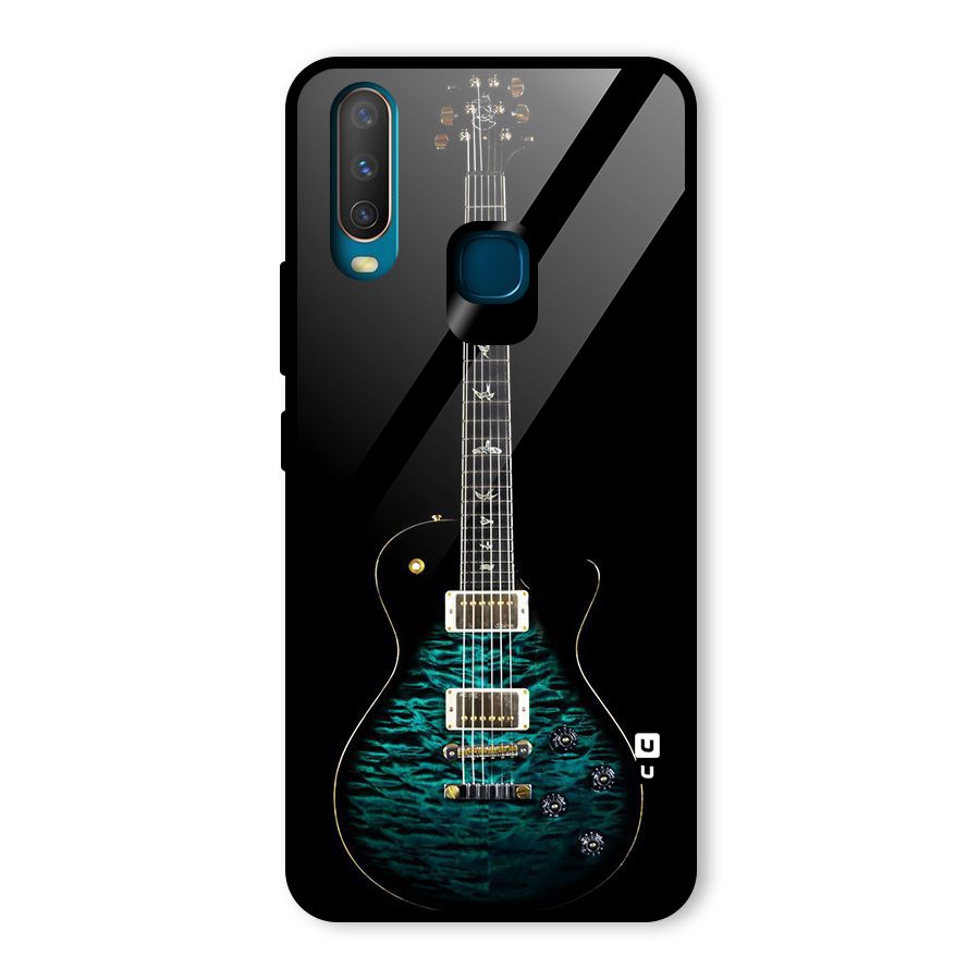Royal Green Guitar Glass Back Case for Vivo U10