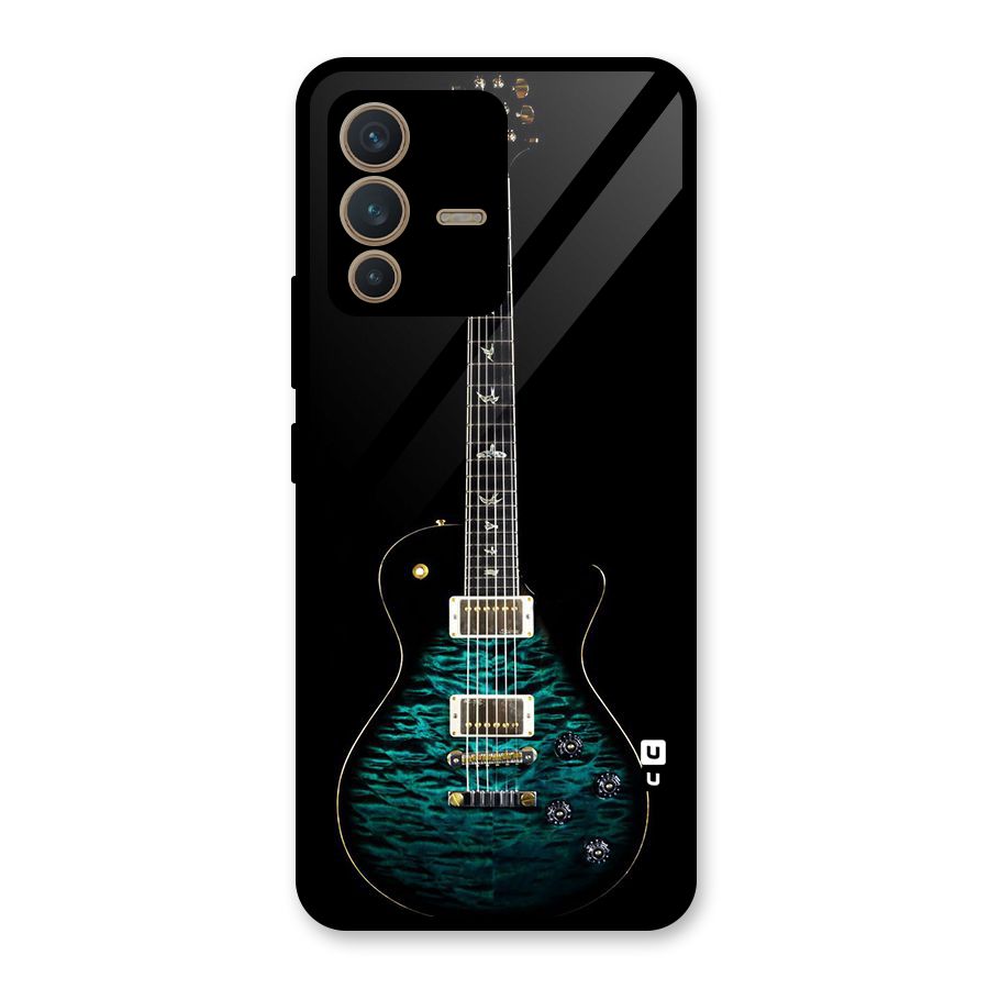 Royal Green Guitar Glass Back Case for Vivo V23 5G