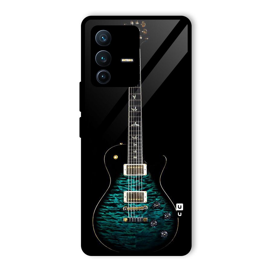 Royal Green Guitar Glass Back Case for Vivo V23 Pro