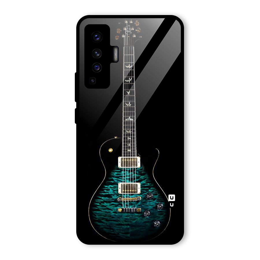 Royal Green Guitar Glass Back Case for Vivo X50