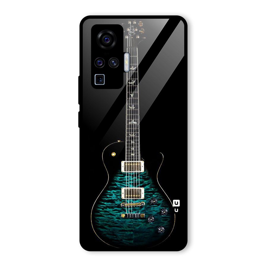 Royal Green Guitar Glass Back Case for Vivo X50 Pro