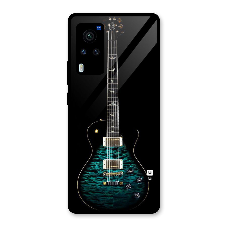 Royal Green Guitar Glass Back Case for Vivo X60 Pro
