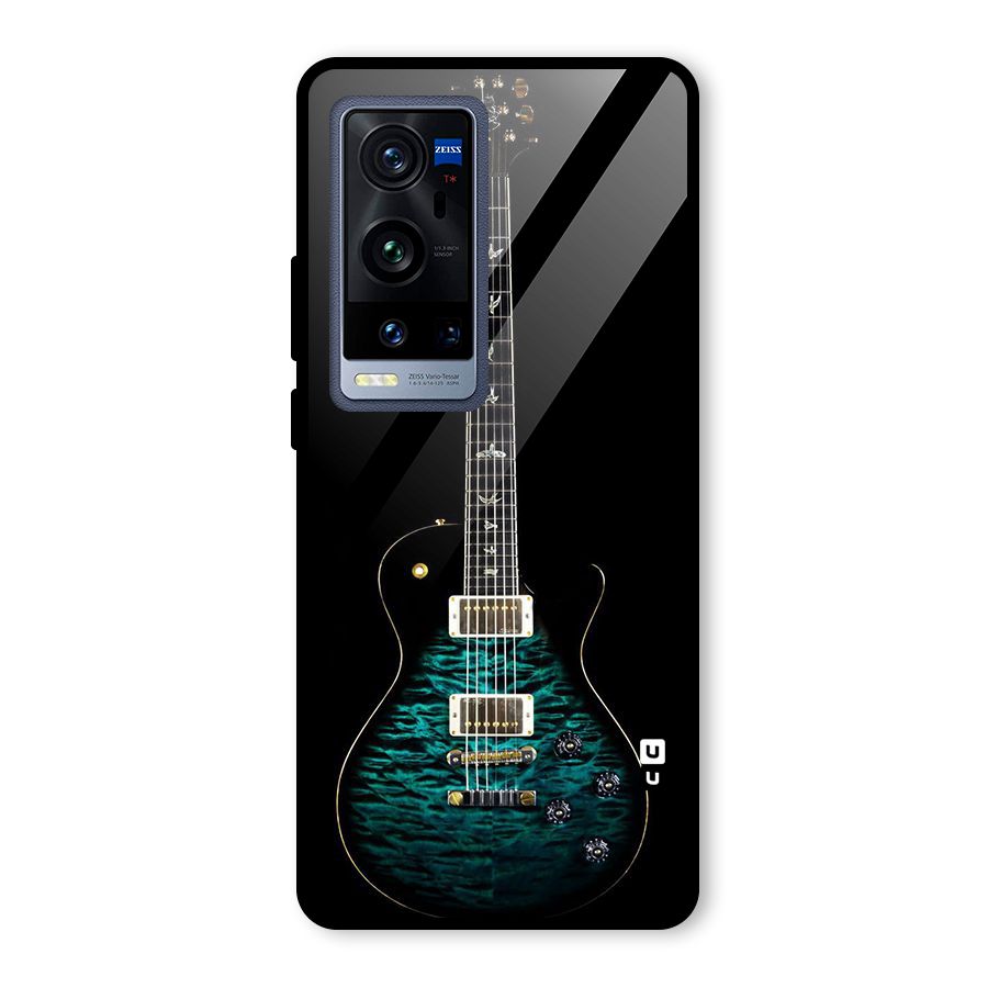 Royal Green Guitar Glass Back Case for Vivo X60 Pro Plus
