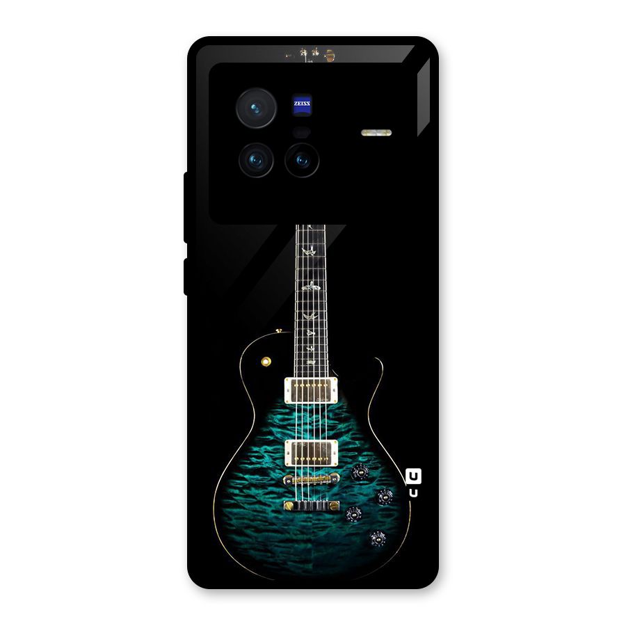 Royal Green Guitar Glass Back Case for Vivo X80
